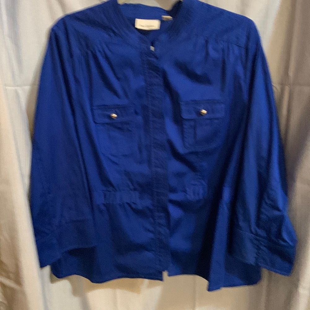 Joan Rivers jacket Size 16 button front beautiful casual work or dressy